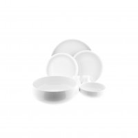 Belicia 27 Teiliges Tafelservice für 6 Personen Geschirr-Set aus Porzellan in Weiß