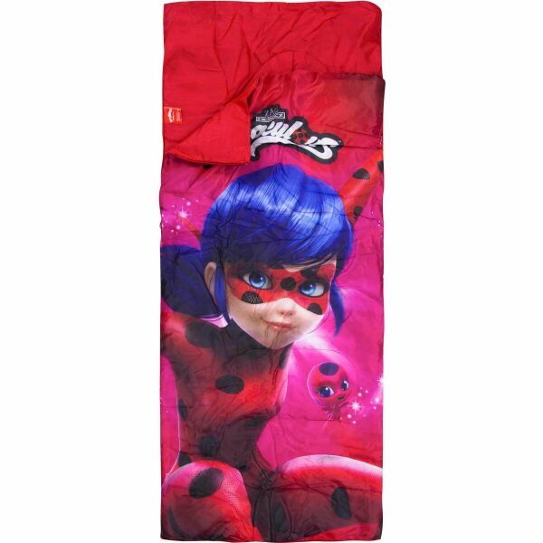 Kuscheliger Miraculous Ladybug Schlafsack Schlafrolle 70 x 140 cm Perfekt für zu Hause und unterwegs