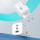 Wozinsky GaN-Wandladegerät 65W USB-A / 2 x USB-C in Weiß Schnellladegerät