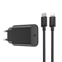 WIWU Wandladegerät Wi-U001 PD 20W 1x USB-C  + Kabel...