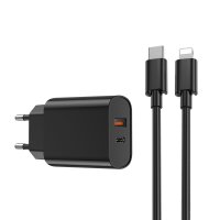 WIWU Wandladegerät Wi-U002 PD + QC 20W 1x USB 1x...