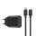 WIWU Wandladegerät Wi-U002 PD + QC 20W 1x USB 1x USB-C + Kabel USB-C - kompatibel mit iPhone