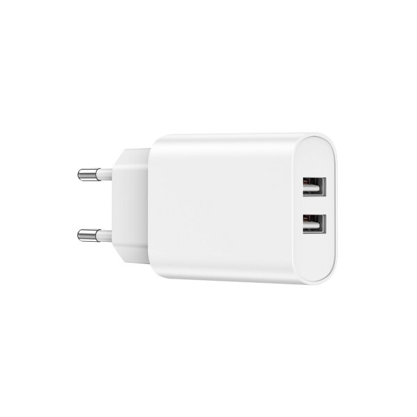 WIWU Wandladegerät Wi-U003 2,1A 2x USB Ladegerät ohne Ladekabel