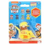 PAW Patrol Radiergummi Spielzeugautos Set mit 3 zufälligen Fahrzeugen für Kinder