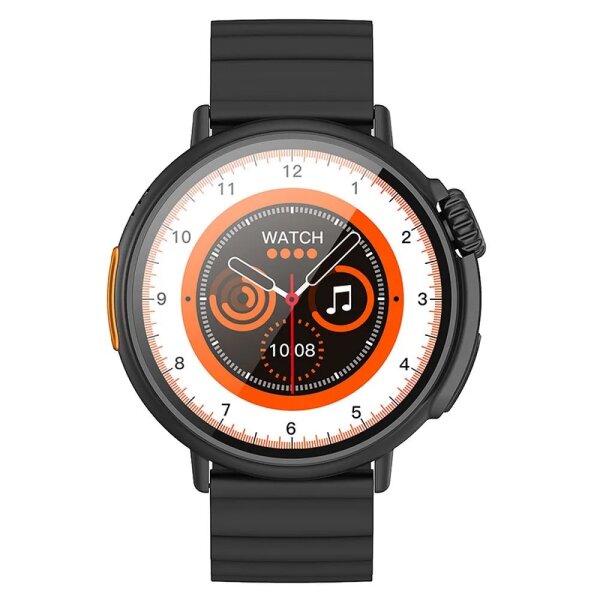 HOCO Smartwatch Y18 schwarz - misst Herzfrequenz und Sättigung -  iOS- und Android-Systeme