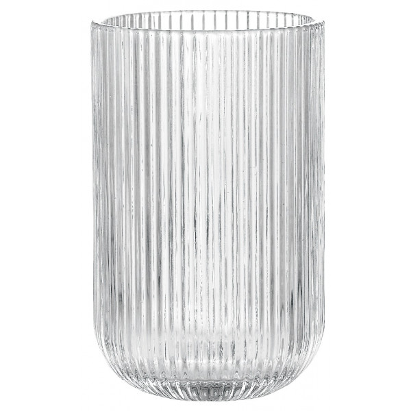 Relief Crystal Long Glas 400ml, Borosilikatglas, Hitzebeständig Trinkglas Cocktailgläser Eiskaffeegläser Tee Saft