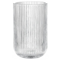 12er Set Relief Crystal Long Glas 400ml, Borosilikatglas, Hitzebeständig Trinkglas Cocktailgläser Eiskaffeegläser Tee Saft