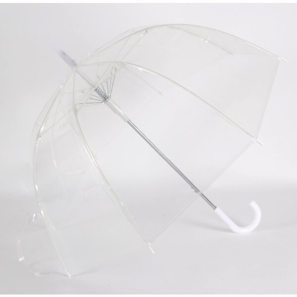 Regenschirm ⌀85 cm Transparent Fiberglasgestell und POE-Bespannung