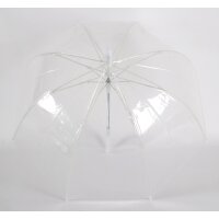 Regenschirm ⌀85 cm Transparent Fiberglasgestell und POE-Bespannung