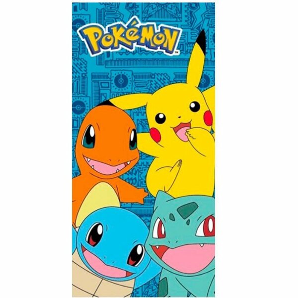 Pokémon Badetuch Weiches Baumwollhandtuch für Pool und Strand, 70cm x 140cm