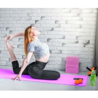 2er Pack Premium Yoga Blöcke Stabile Sportmatte, rutschfest für Pilates elastisch Bodybuilding & Fitness elastisch