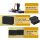 2er Pack Premium Yoga Blöcke Stabile Sportmatte, rutschfest für Pilates elastisch Bodybuilding & Fitness elastisch, Meditation Eva Schaumstoffblock schwarz