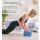 2er Pack Premium Yoga Blöcke Stabile Sportmatte, rutschfest für Pilates elastisch Bodybuilding & Fitness elastisch, Meditation Eva Schaumstoffblock blau