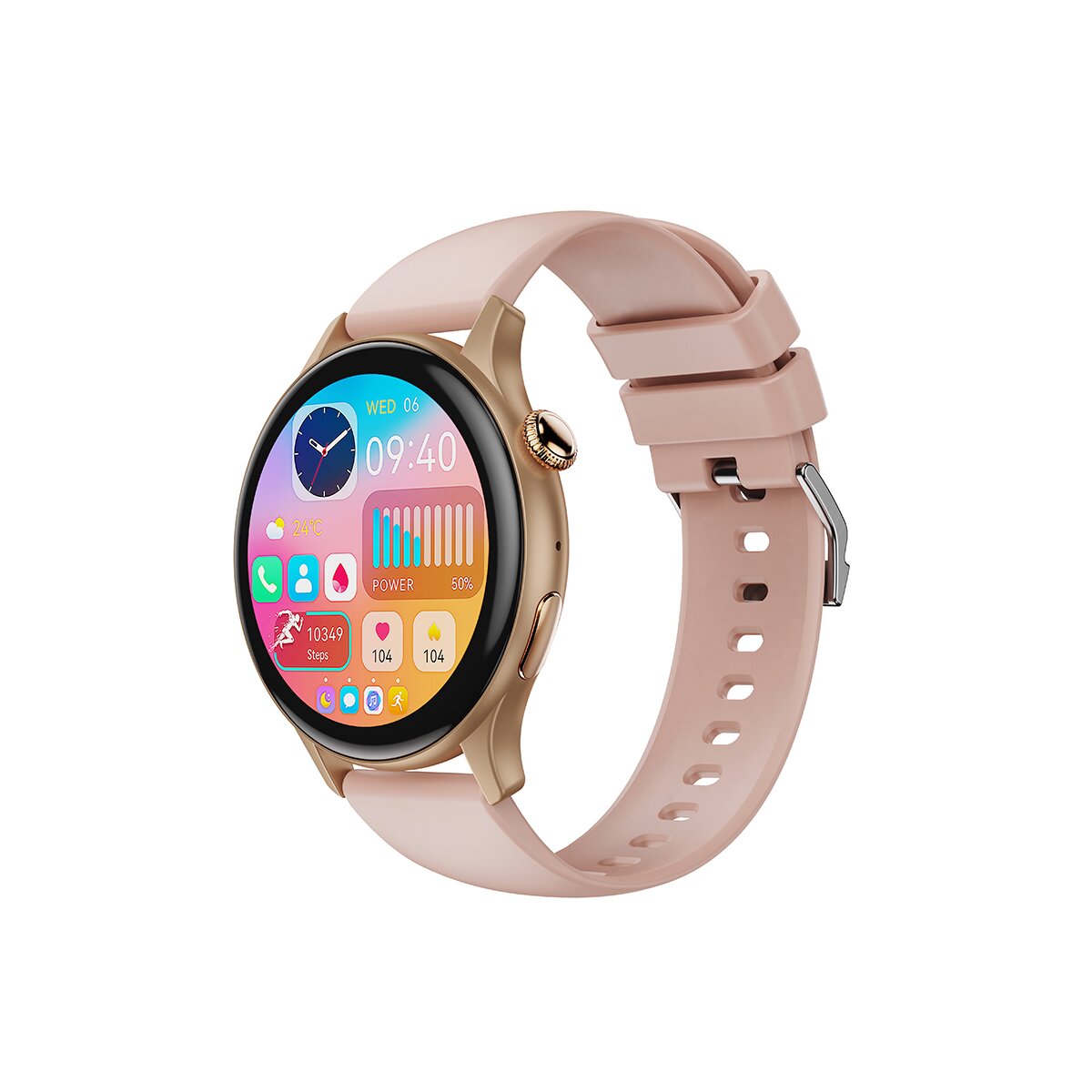 XO Smartwatch J6 Amoled Rosegold Business Smart Watch kompatibel mi 39 95