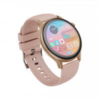 XO Smartwatch J6 Amoled Roségold - Business Smart Watch kompatibel mit Android und IOS