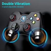 PC Controller, 2,4G wireless Gamepad mit Dual Vibration, Gaming Controller kompatibel mit PS3/ PC (Windows) / Android Handy/Tablets/TV Box [video game]