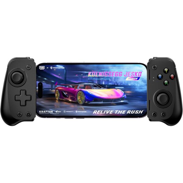 Handy Controller, Smartphone Controller mit Hall Effect Joysticks/Hall Trigger, Passthrough Aufladung, geringe Latenz USB-C Anchluss