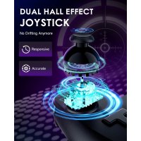 Handy Controller kompatibel mit iOS, Smartphone Controller mit Hall Effect Joysticks/Hall Trigger, Passthrough Aufladung, geringe Latenz