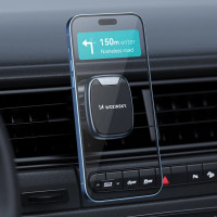 Magnetischer Handyhalter für die Lüftungsöffnung im Auto in Schwarz 360°