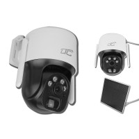 Überwachungskamera Solar-Dreh-Außen-IP-Kamera weiß IP66 PTZ WiFi IP 3Mpix 3W USB-C 5V 9600mAh 320* SMART LTC Vision