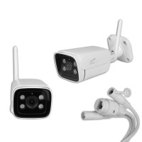 Überwachungskamera  BULLET weiß IP66 PTZ WiFi & LAN 4Mpix 85*LED 4*IR 3,6mm Objektiv (IR-Sperrfilter) DC12V Modell