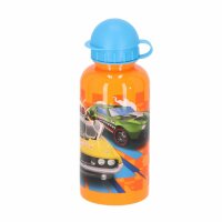 Hot Wheels Wasserflasche Trinkflasche 400 ml Aluminium Flasche für Kinder