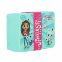 Gabbys Dollhouse Vielseitige Brotbox Lunchbox Pausenbox für unterwegs, 18x13x5 cm für Kinder