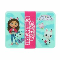 Gabbys Dollhouse Vielseitige Brotbox Lunchbox Pausenbox für unterwegs, 18x13x5 cm für Kinder