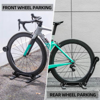 Fahrradhalterung - faltbarer Fahrradständer – schwarz - Befästigung an Vorder- oder Hinterrad