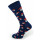 Socken mit Pilzmuster aus Baumwollmischung Herrensocken in Navyblau für Männer