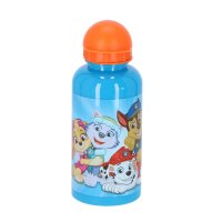 Paw Patrol Wasserflasche Robuste Aluminium Trinkflasche, 400 ml, ideal für Kinder, 17x7x7 cm