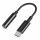 AUX-Adapter - Schwarz AUX003 USB-C/DC 3,5 mm Audio-Adapter 11cm Kabel