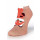 Kurze Socken mit Fuchsmuster für Damen aus Baumwollmischung Damensocken Pink