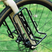 Fahrradtaschen-Halterung Vorne - 33210010001 vorderes Fahrradregal für Fahrradgabel – schwarz