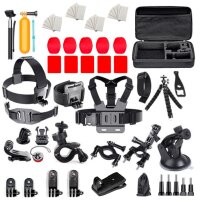 Set universelles Zubehör 63 in 1 Kompatibel mit GoPro, DJI, Insta360, SJCam, Eken Sportkameras (GoPro 63 in 1 Set)