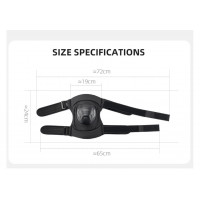 Knieschoner Einstellbare Knieschoner aus Kunststoff/Nylon in schwarz