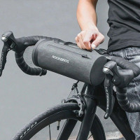 Lenkradtasche Fahrradtasche mit 2 l Fassungsvermögen - wasserdichte Lenkertasche – schwarz