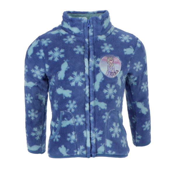 Frozen Jacke Gemütliche Kinder-Sweatjacke in Blau für kalte Tage