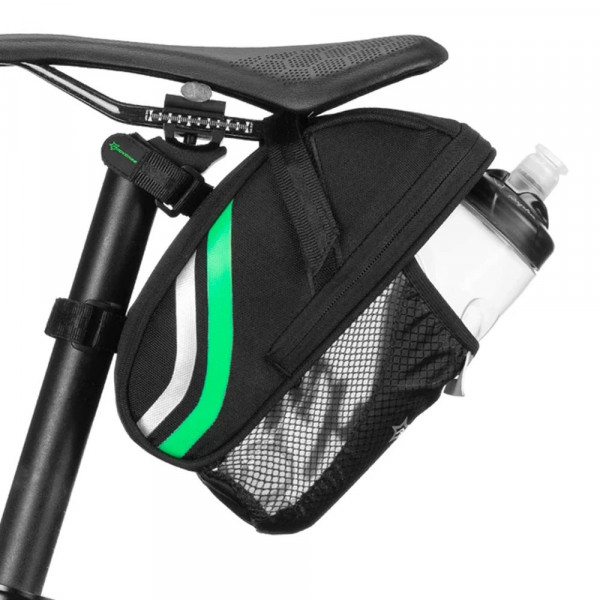 Fahrradtasche unter dem Sattel – schwarz - Satteltasche mit 1 l Fassungsvermögen
