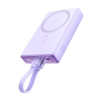 Powerbank JR-PBM01 magnetisch 10000 mAh 20 W mit Ständer + Kabel Kompatibel mit iPhone und USB-C Anschluss