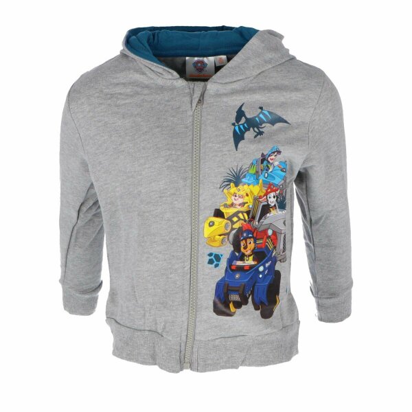 Paw Patrol Weiche Kinder-Sweatjacke aus Baumwolle – Perfekt für kühle Tage Grau 98/104