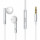 Wired Series JR-EW06 kabelgebundene Kopfhörer, Metall – Silber und Weiß