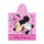 Minnie Maus Kinder Badeponcho aus Microfaser mit Kapuze Hoody Towel 100x50 cm