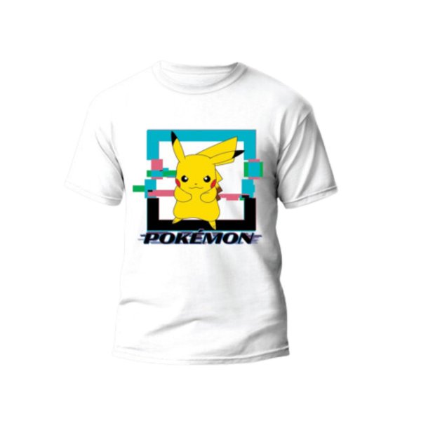 Pokémon T-Shirt für Kinder Kurzärmelig und Weich aus Baumwolle
