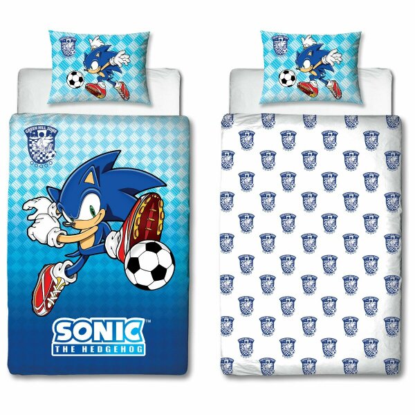 Sonic Bettwäsche 100% Polyester Bettbezug 140x200 cm und Kissenbezug 60x70 cm