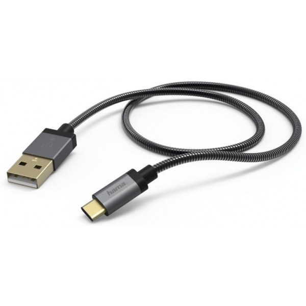 Hama Kabel/Lade-Daten "Metall, USB type-c, 1,5 m, anthrazit