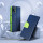 Buch Tasche "Fancy" kompatibel mit Motorola Moto G24 / G04 Etui mit Standfunktion, Kartenfach Blau-Grün