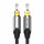 Audio-Kabel mit PVC + Baumwollgeflecht - 5 m Kabel mit vergoldeten S/PDIF-Steckern