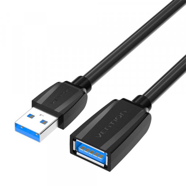 Verlängerungskabel USB 3.0 Stecker auf USB Buchse - 3m (Schwarz)