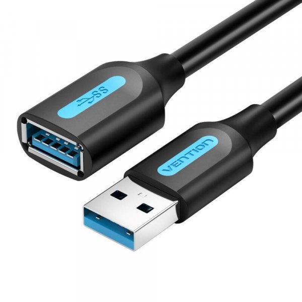 Verlängerungskabel USB 3.0 Stecker auf Buchse - USB-Kabel 1,5m Schwarz